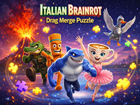 Italian Brainrot Drag Merge Puzzle